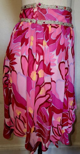 Jill Stuart Floral Print Hi Lo Layered Mini Skirt Size 2 - Picture 3 of 8
