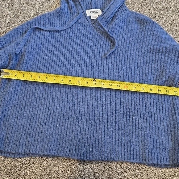 UNDERCOVER Felpa con cappuccio rosa Victoria's Secret donna blu acrilico a costine taglia L