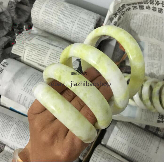 Hand-Carved Natural Jade Bracelet for Women 56-64mm