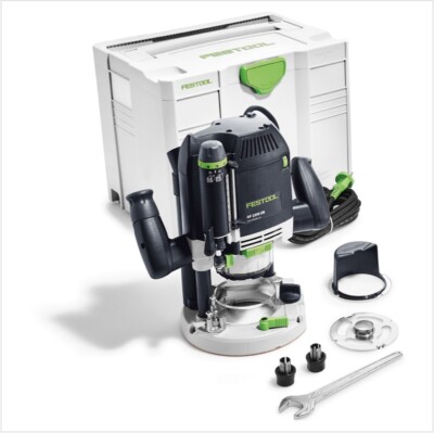 Festool OF 2200 EB-Plus Oberfräse 2200W 80mm Hub ( 574349 ) + Zubehör + Systaine