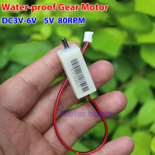 Waterproof DC 3V-6V 5V 80RPM Slow Speed Micro N20 Metal Gear Motor Large Torque