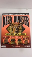 Deer Hunter Monster Buck 4-Pack Windows 95/98 PC Hunting Video Game 1999