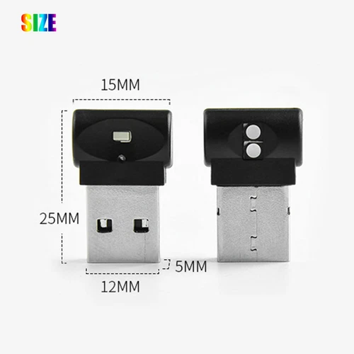 3x USB LED Car Neon Atmosphere Ambient Light Bulb Mini Lamp Interior Accessories - Picture 10 of 11