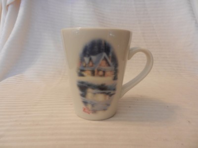 Thomas Kinkade Painter of Light Deer Creek Cottage Coffee Cup 1995 #9173