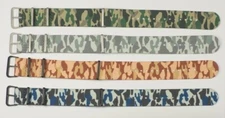 Military CAMOUFLAGE Ultra Tough Nylon Watch Strap Watch 16mm - 24mm Army Band