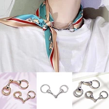 Scarf Buckle Scarves Silk Ring Clip Women Shawl Brooch Wedding Fashion Jewelry