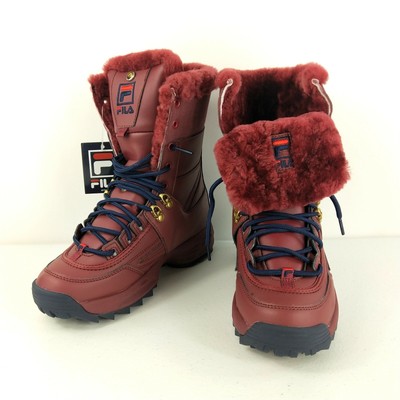 fila boots with fur inside