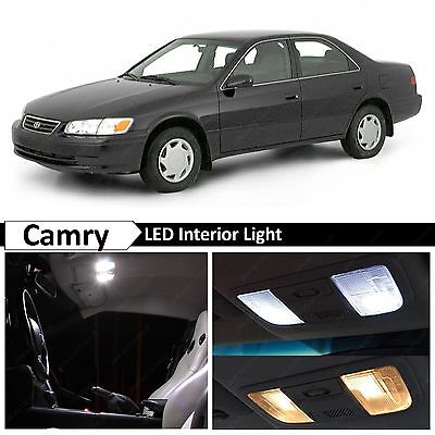 8 x Green LED Interior Lights Package For 1997-2001 Toyota Camry PRY TOOL 