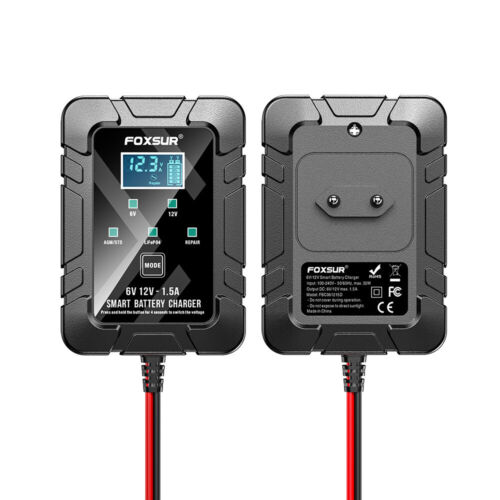Caricabatteria Auto Intelligente 12V 6A Auto Moto Batteria Caricabatterie - Foto 19 di 22