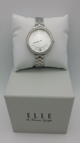 TK Maxx ELLE Ladies OPERA Silver Tone Stainless Steel Bracelet Quartz Watch - Picture 3 of 7