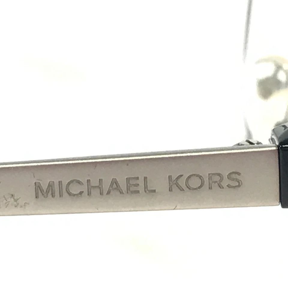 Monturas de gafas Michael Kors MK 3013 Anouk 1142 negras plateadas redondas 52-17-135 Foto 4 de 4