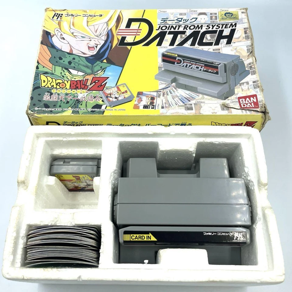 DRAGON BALL Z Game Anime Comic Nintendo Famicom DATACH Joint ROM System w/box - Image 2 of 4