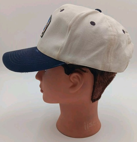 White Blue Snapback Hat. Fisherman Are Born Honest Vintage But they Get Over It" - Picture 4 of 8