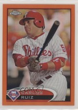 2012 Topps Chrome Retail Orange Refractor Carlos Ruiz #212 e5r