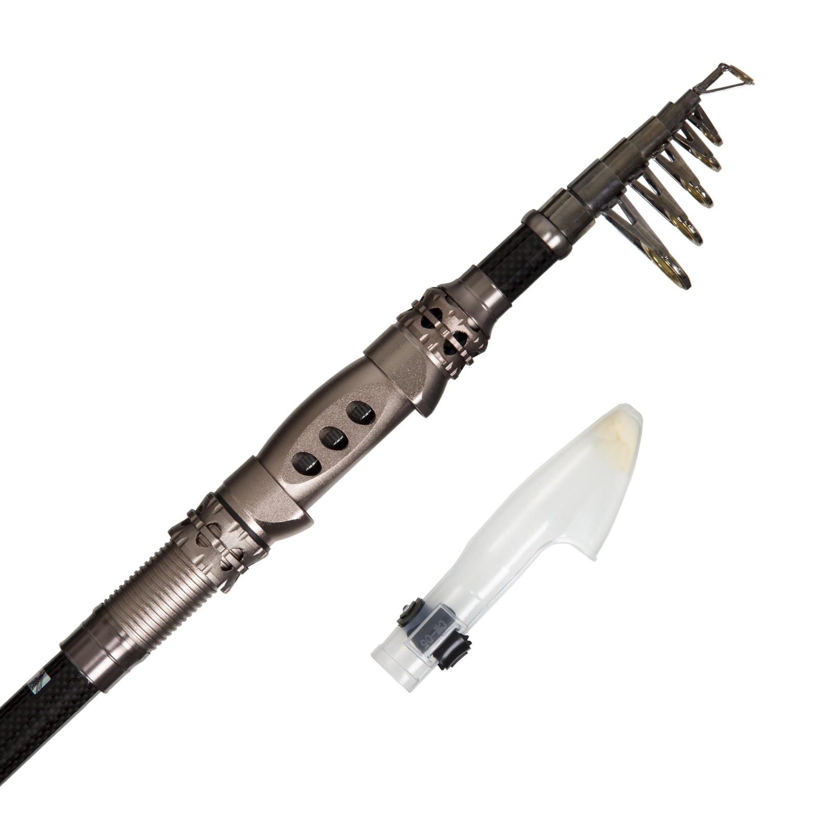 New Wakeman 5'6" Telescopic Spinning Rod and Reel Combo With Carry Case