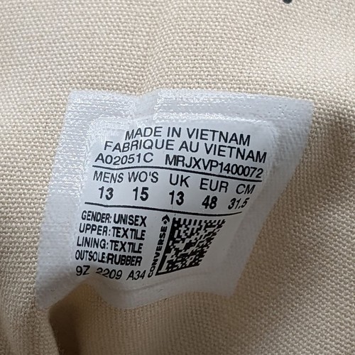 Scarpe Converse Stüssy Chuck con perline / UK 13 / Uomo / Beige - Foto 7 di 8