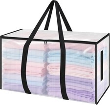 88L Extra Large Heavy Duty Waterproof Storage Bag with Handles  Zipper