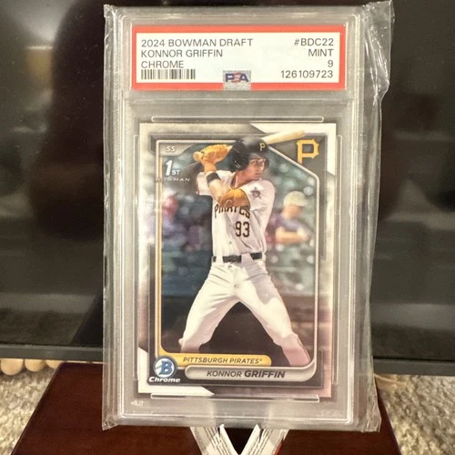 2024 BOWMAN DRAFT CHROME #BDC22 KONNOR GRIFFIN PSA 9