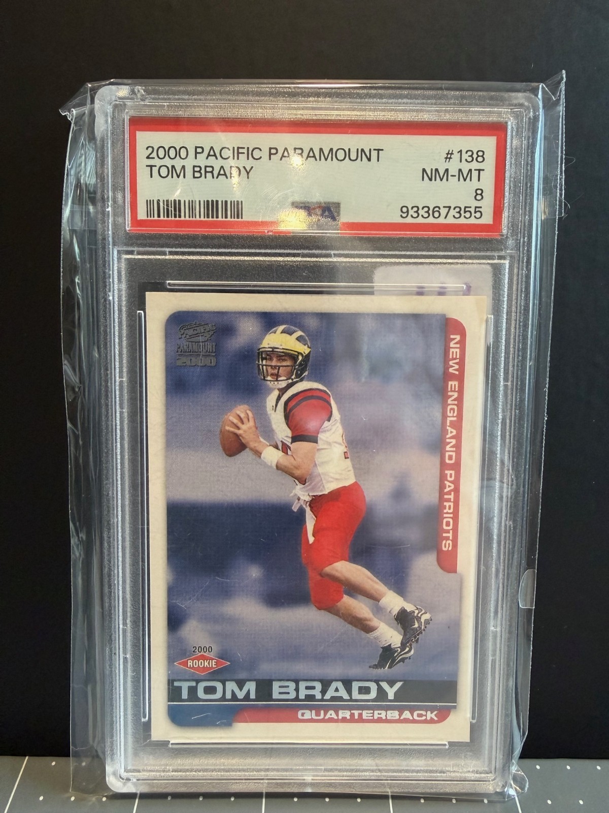 Tom Brady 2000 Pacific Paramount #138 Base Price Guide - Sports