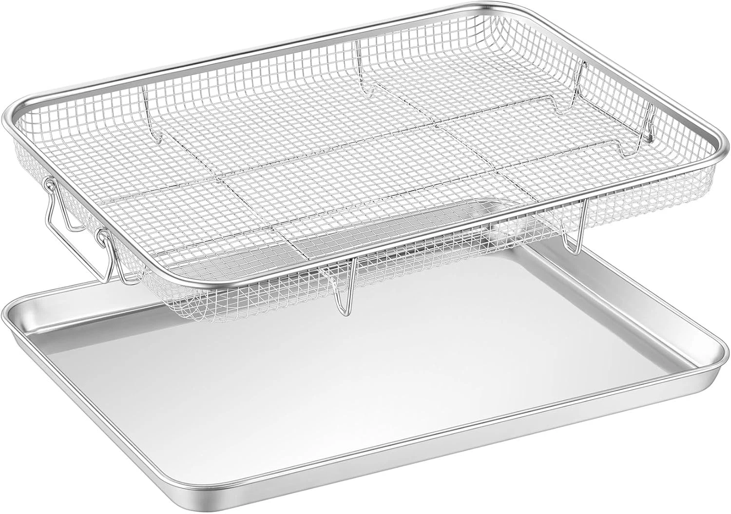 Air Fryer Basket for Oven, 16”X12” Stainless Steel Air Fryer Basket and Tray, Ov