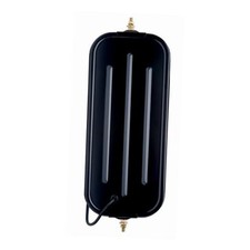 RH072BH 7" x 16" Black West Coast Ribbed-Back Mirror Head