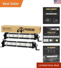 2-pack 7-inch 30w Led Light Bar - Ultra Thin Off-road Flood Lighting Solution