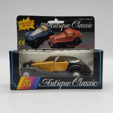 Tai Cheong Toys Pull-back Action Diecast Antique Classic Car Yellow/Black 