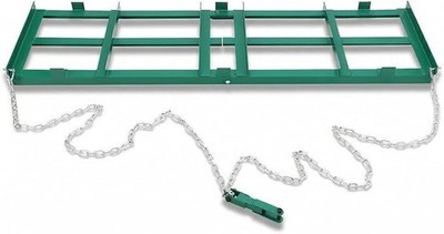 8ft Heavy Duty Drag Harrow for ATV UTV Tractor Tow-Behind Driveway Garden Yard 