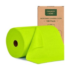 Roll of Microfiber Cleaning Cloth 100 Pack, Tear Away Microfiber T... Fas