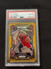 2023 Panini Prizm Gold Sparkle Prizm /24 Zach LaVine #72 PSA 10 LOW POP ONLY 2!