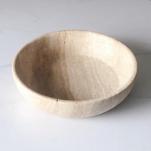 Large Marble Round Bowl HandCrafted Decorative Dish Fruit Bowl for Home Decor... - Bild 3 von 7