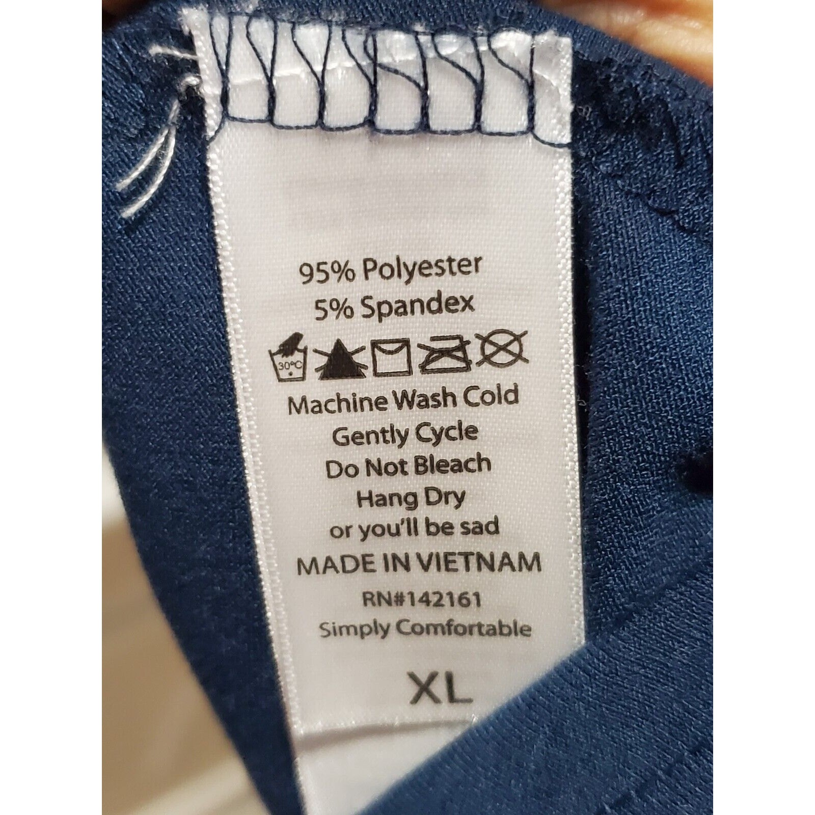 Lularoe Potion Blue Solid Polyester Long Sleeve C… - image 10