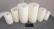 Flameless Candles Wax Pillar Battery Operated Candles Remote Control 6