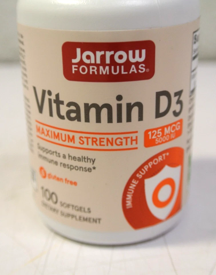 4 Jarrow Formulas, Vitamin D3 125 mcg (5,000 IU), 100 Softgels Exp 11/25 - Image 2 of 4