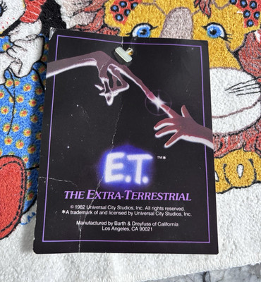 Cannon E.T. Extra-Terrestrial Hand Towel & Washcloth Set Fringed 24x44