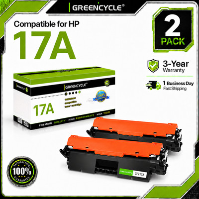 2PK 17A CF217A Toner Cartridge Compatible for HP LaserJet Pro MFP M130a Printer