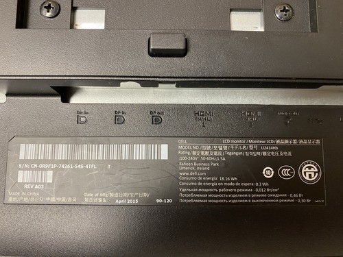 Dell UltraSharp U2414Hb 24" Widescreen HDMI DP LED Monitor 1920 x 1080 *READ* - Picture 6 of 6