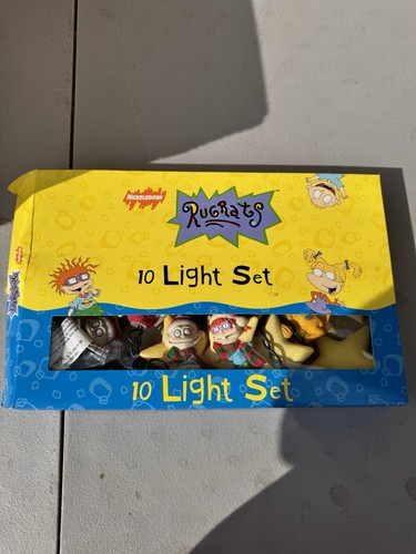NICKELODEON RUGRATS 10 LIGHT SET 1998 CHRISTMAS STRING LITES NICKTOONS