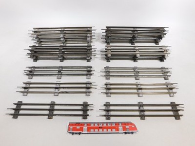 20x Märklin Spur 0 3620 D Gleis, gebraucht, 26 cm elektrischen Betrieb #CX928-2