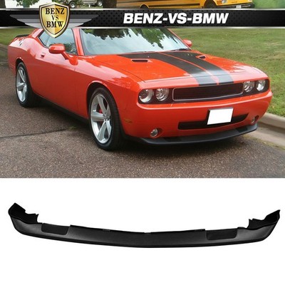 Fits 08-10 Dodge Challenger Front Bumper Lip Unpainted Lower Chin Spoiler PU