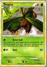 Pokemon Card - Tropius - HGSS Unleashed - 66/95 - Common - Heavily Played