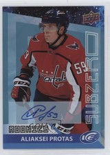 2021-22 Upper Deck Ice Sub Zero Rookie Blue Aliaksei Protas #SZ-31 Auto 11jd