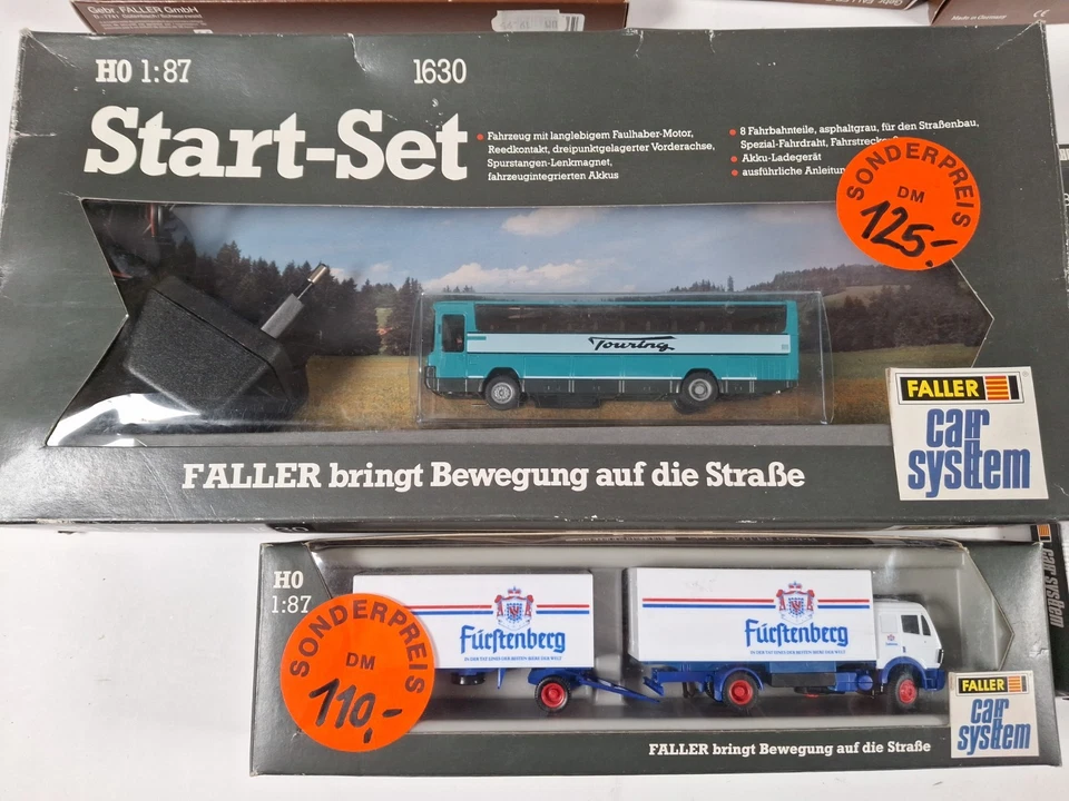 FALLER car system Konvolut 1:87 Start-Set Bus, LKW Fürstenberg + Automodelle - Bild 2 von 4