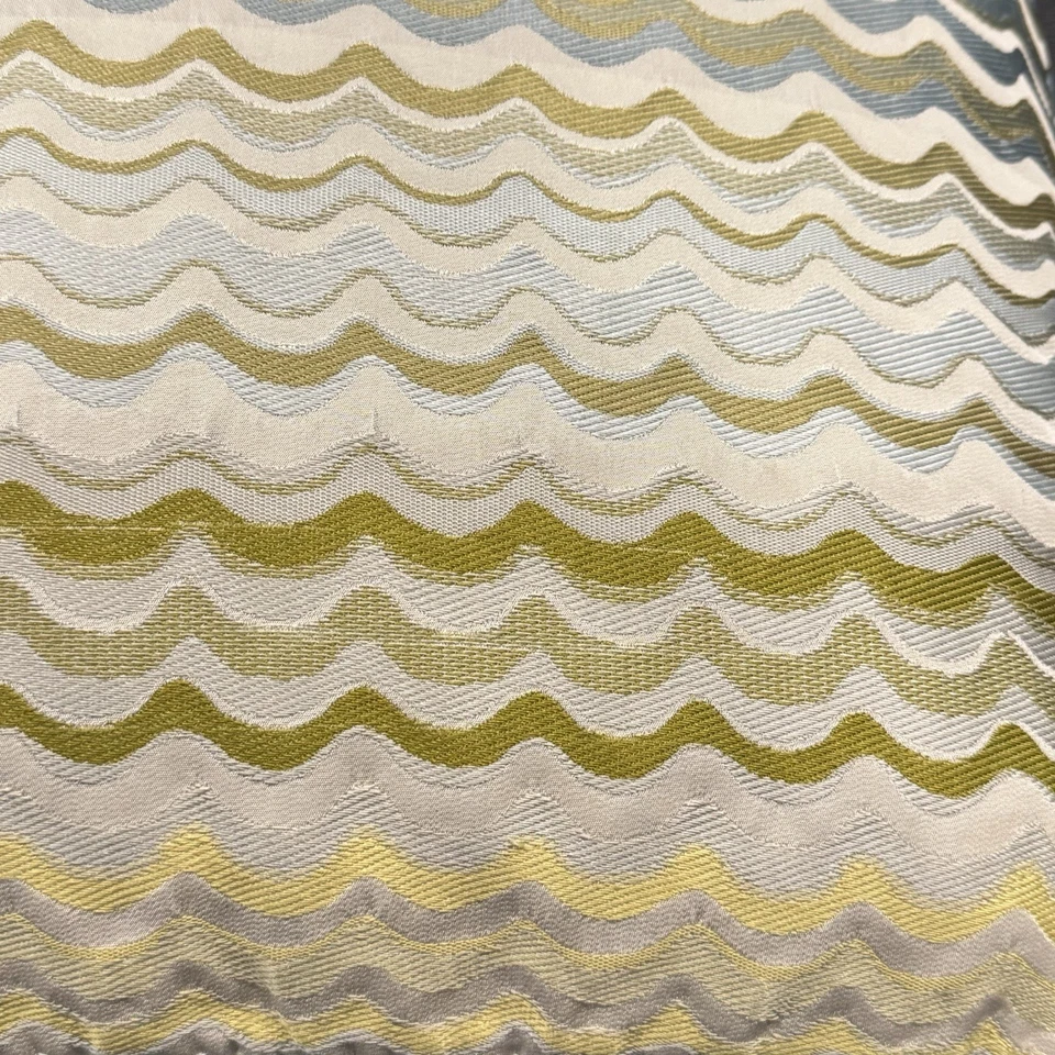 "Almohada lumbar Ryan Studio 100 % seda 14"" x 20"" patrón de ondas de plumas decoraciones marrones" Foto 4 de 4