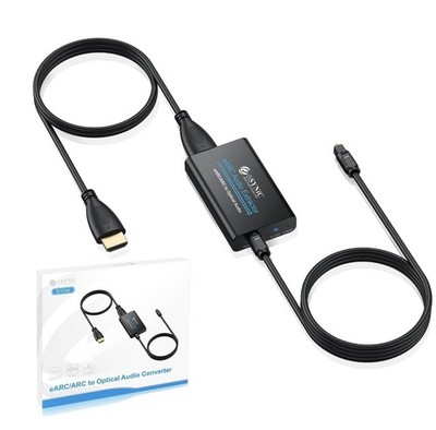 eSynic Professional eARC/ARC to Optical Audio Extractor [Only Work With HDTV