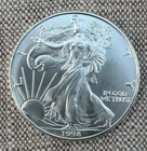 1998 Silver Eagle Coin. BU Gem!!