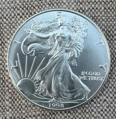 1998 Silver Eagle Coin Auction - BU Gem!!