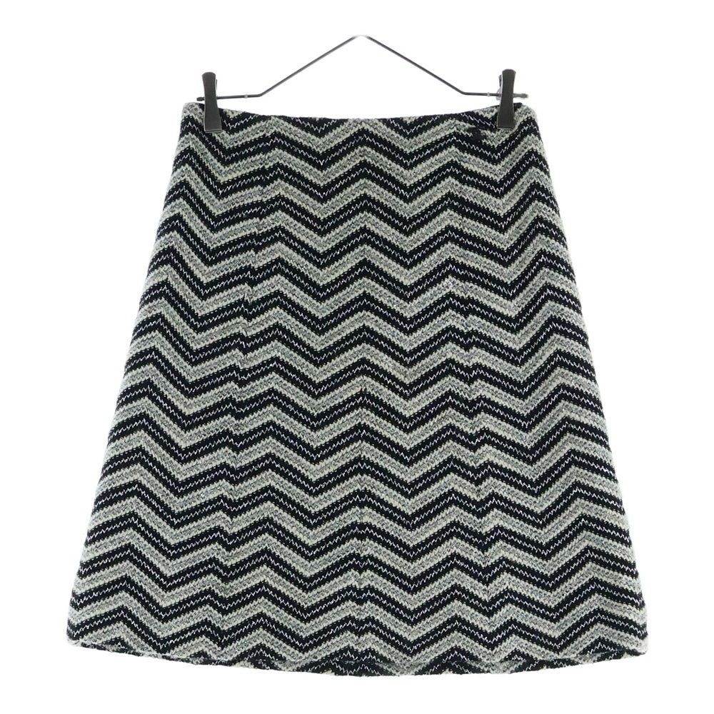 Chanel Tweed Skirt Women P1987V1155 Black/White Size 40