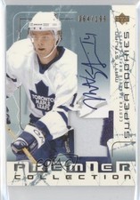 2003 Upper Deck Premier Collection Super Rookies /199 Matt Stajan #107 Auto 0f8