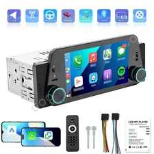 5" 1 DIN Car Stereo Head Unit Android Auto/Apple Carplay TouchScreen USB RDS/FM